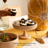 Classic Beige Ceramic Cake Stand