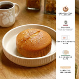 Classic Beige Ceramic Appetizer Plate