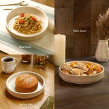 Classic Beige Ceramic Appetizer Plate