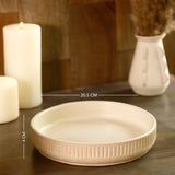 Classic Beige Ceramic Appetizer Plate