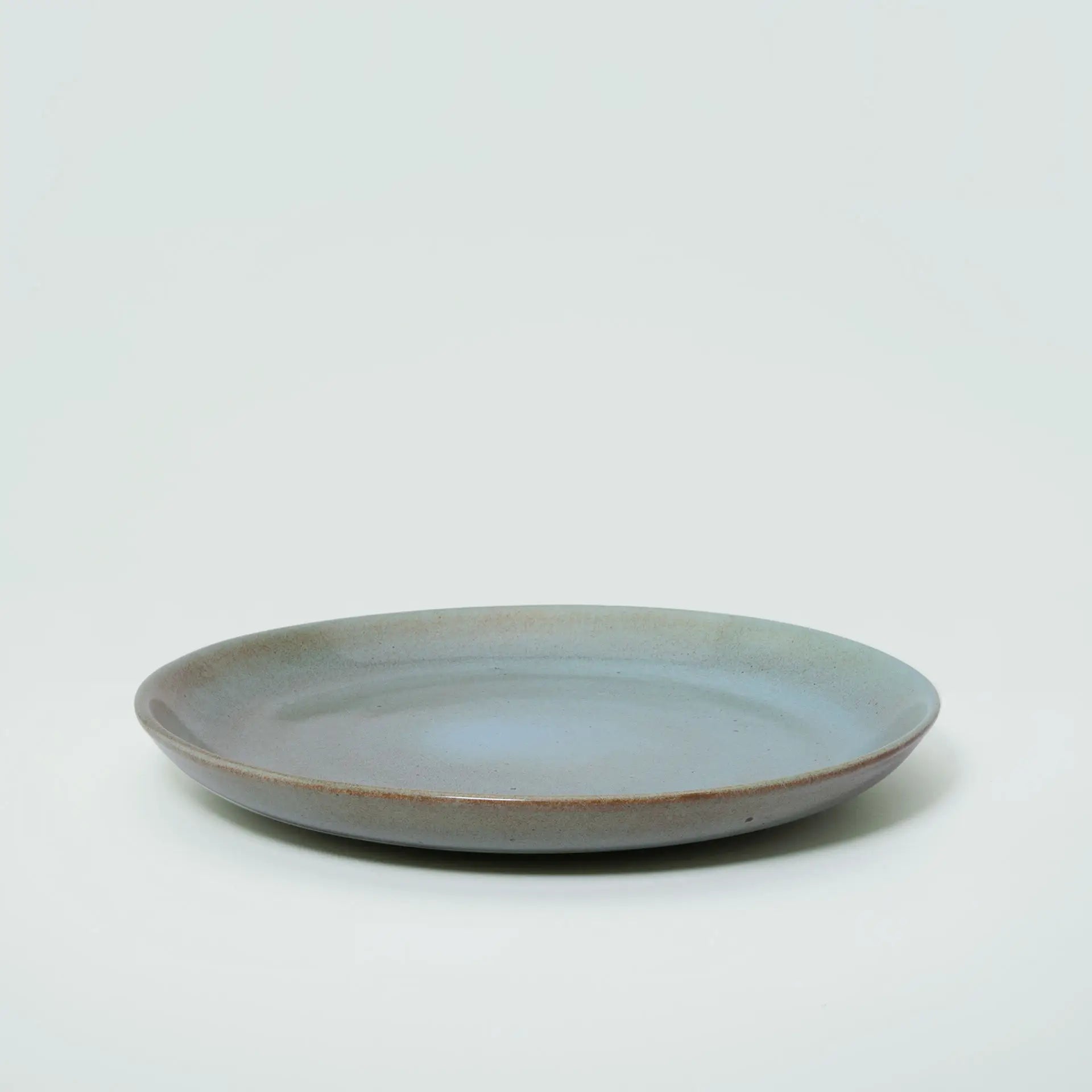 Aqua Rustic Ceramic Dinner Plate
