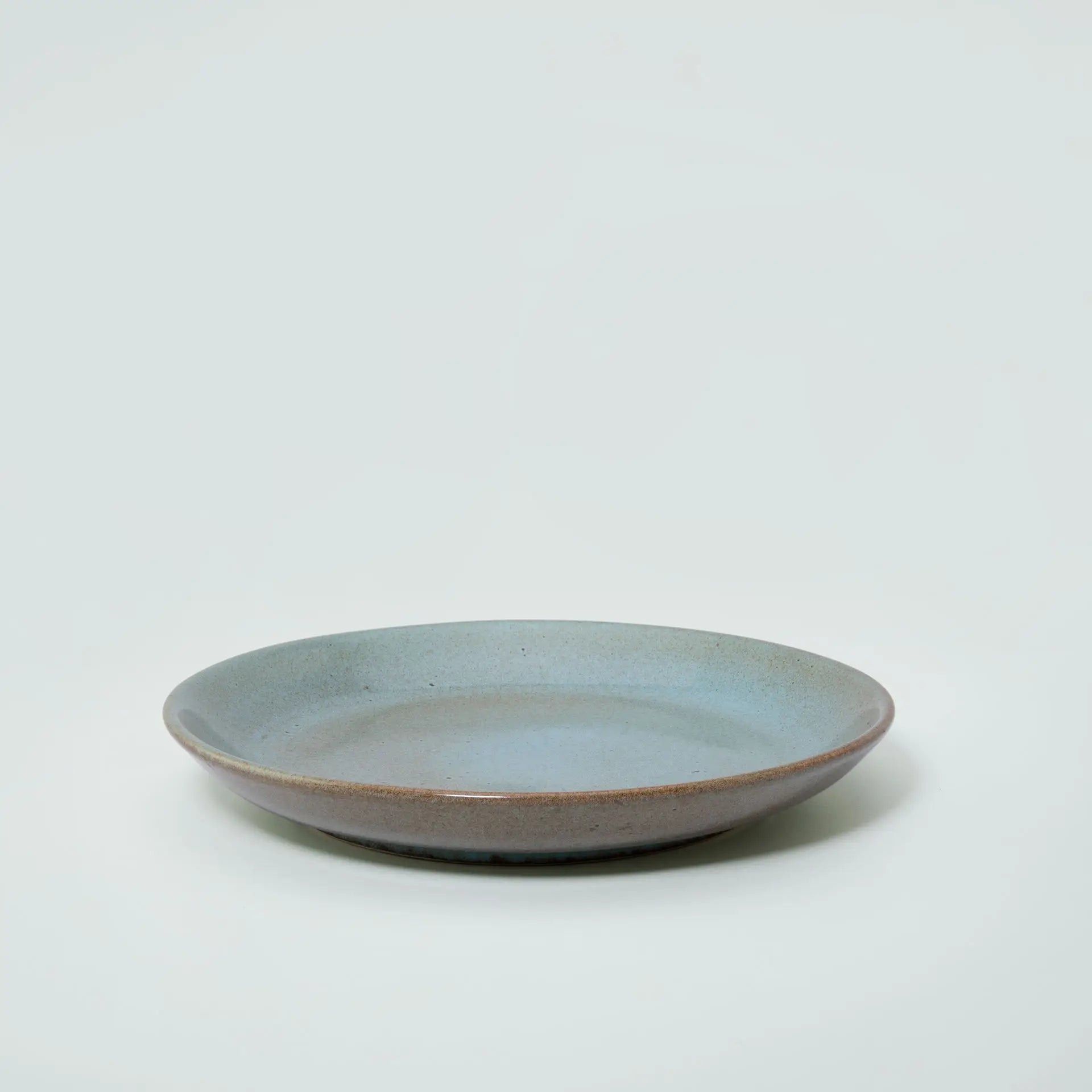 aqua rustic ceramic dessert plate