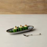Ocean Hearts Ceramic Serving Platter- Small