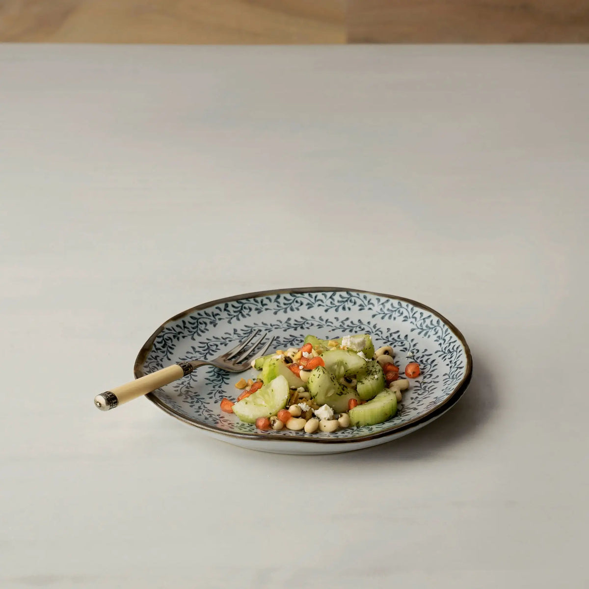 Ocean Hearts Ceramic Dessert Plate