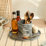 Carbon Cutlery Holder With Spoon Rest