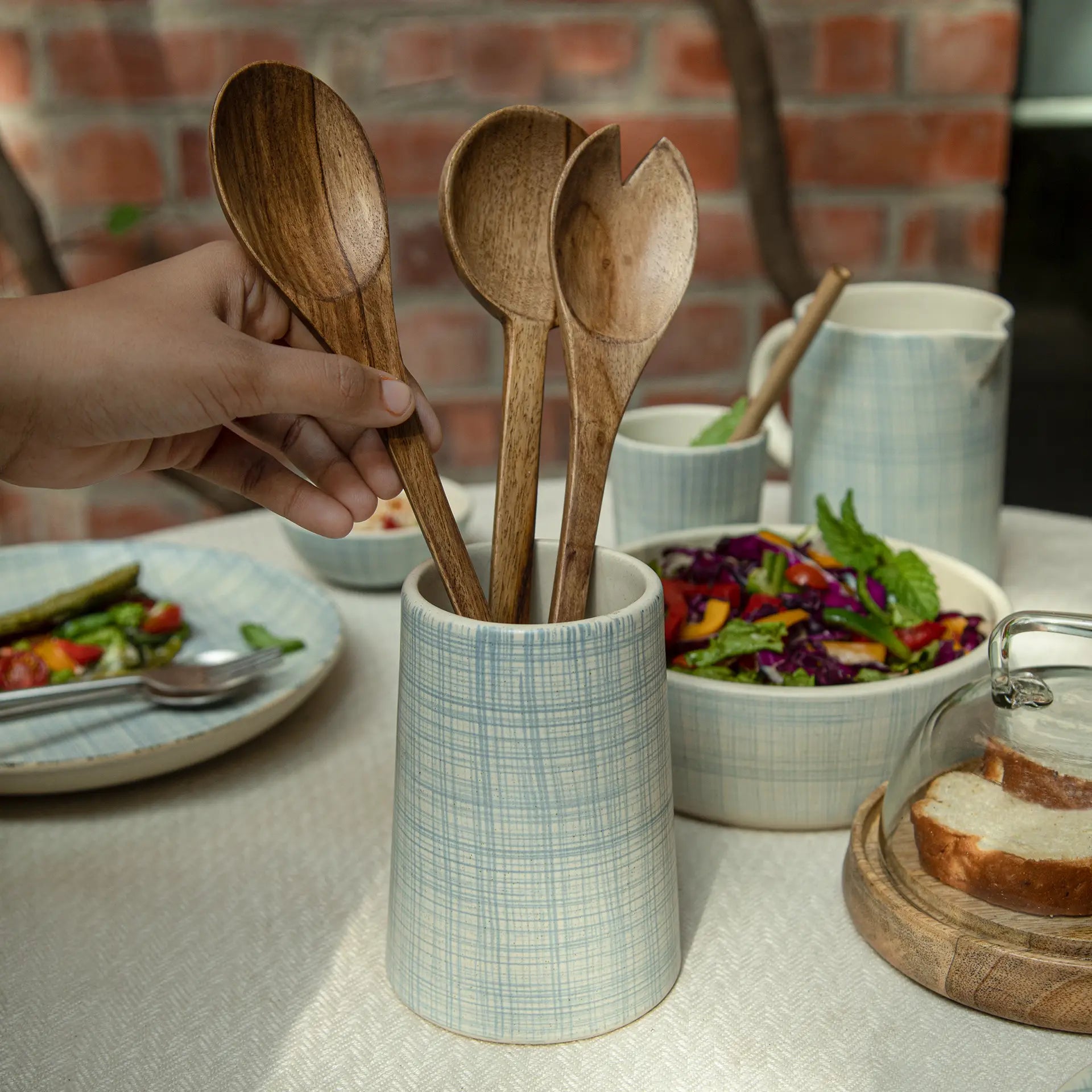 Saan Ceramic Cutlery Holder