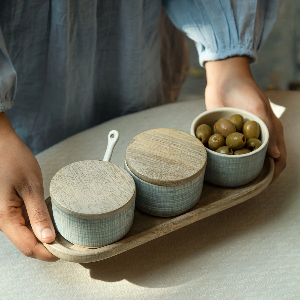 Saan Ceramic Condiment Set