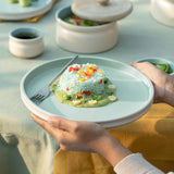 Serene Sky Ceramic Dinner Plate