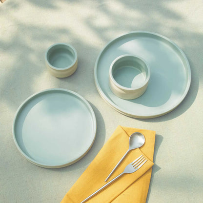 Serene Sky Ceramic Dinner Plate