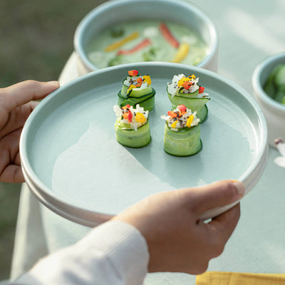 Serene Sky Ceramic Side Plate