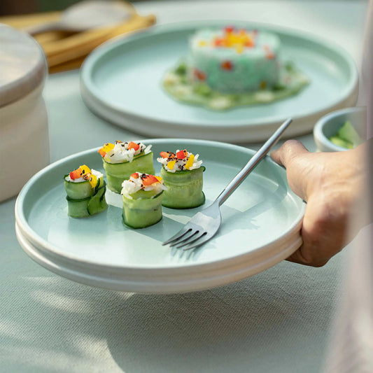Serene Sky Ceramic Side Plate