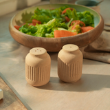 Classic Beige Ceramic Salt & Pepper Holder