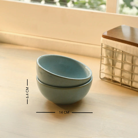 Aqua Rustic Bowl Set of 2