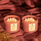 Autumn Dusk Jar Candle Wild rose & yuzu Set of 2