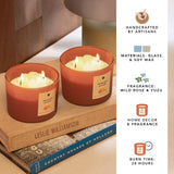 Autumn Dusk Jar Candle Wild rose & yuzu Set of 2