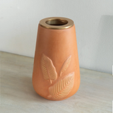 Frangipani terracotta vase  tall