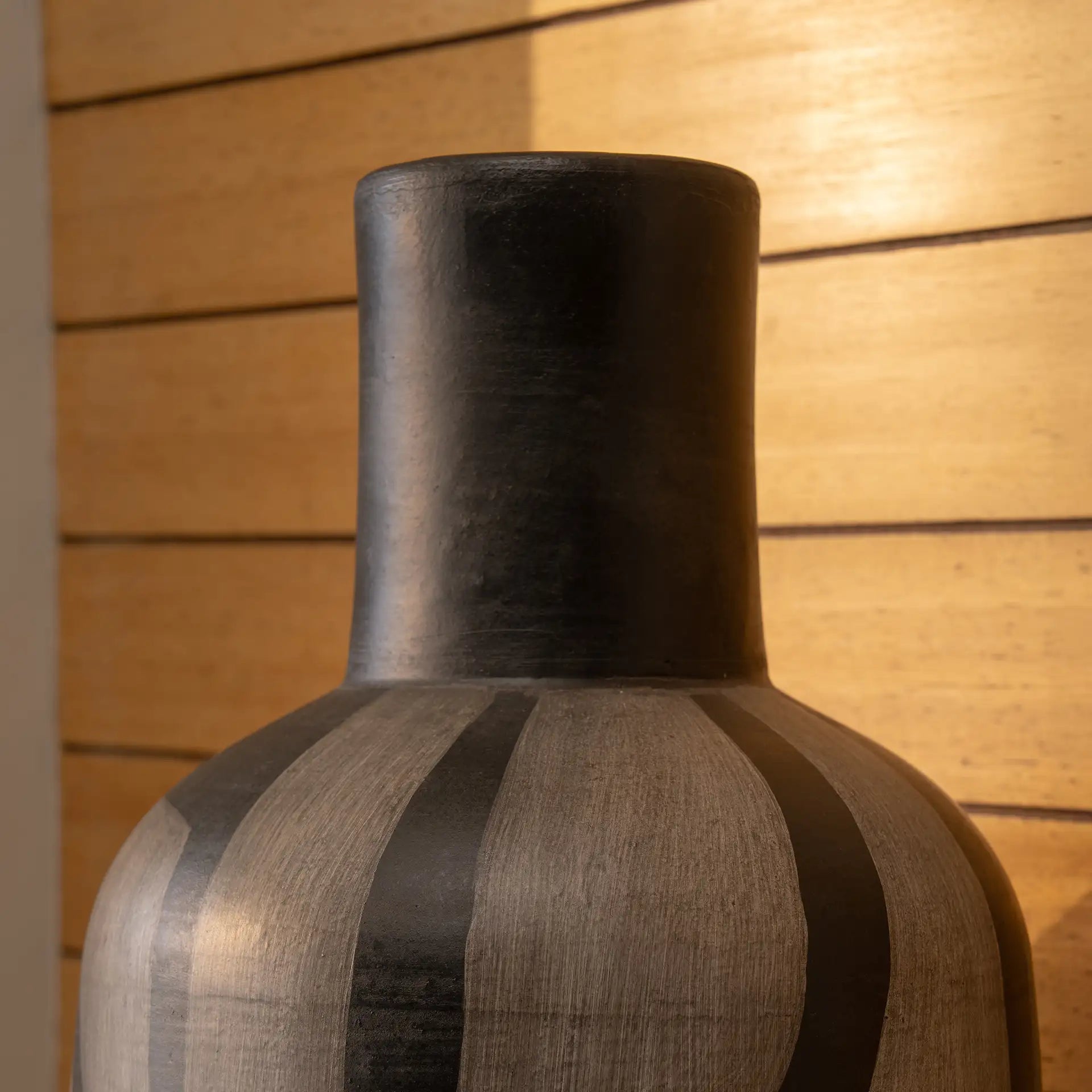 In Spring Terracotta Vase - Black (Short)