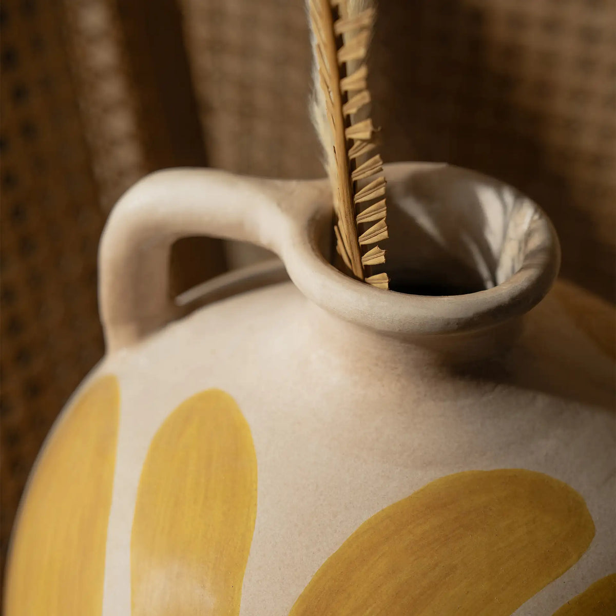 In spring terracotta vase yellow - 3