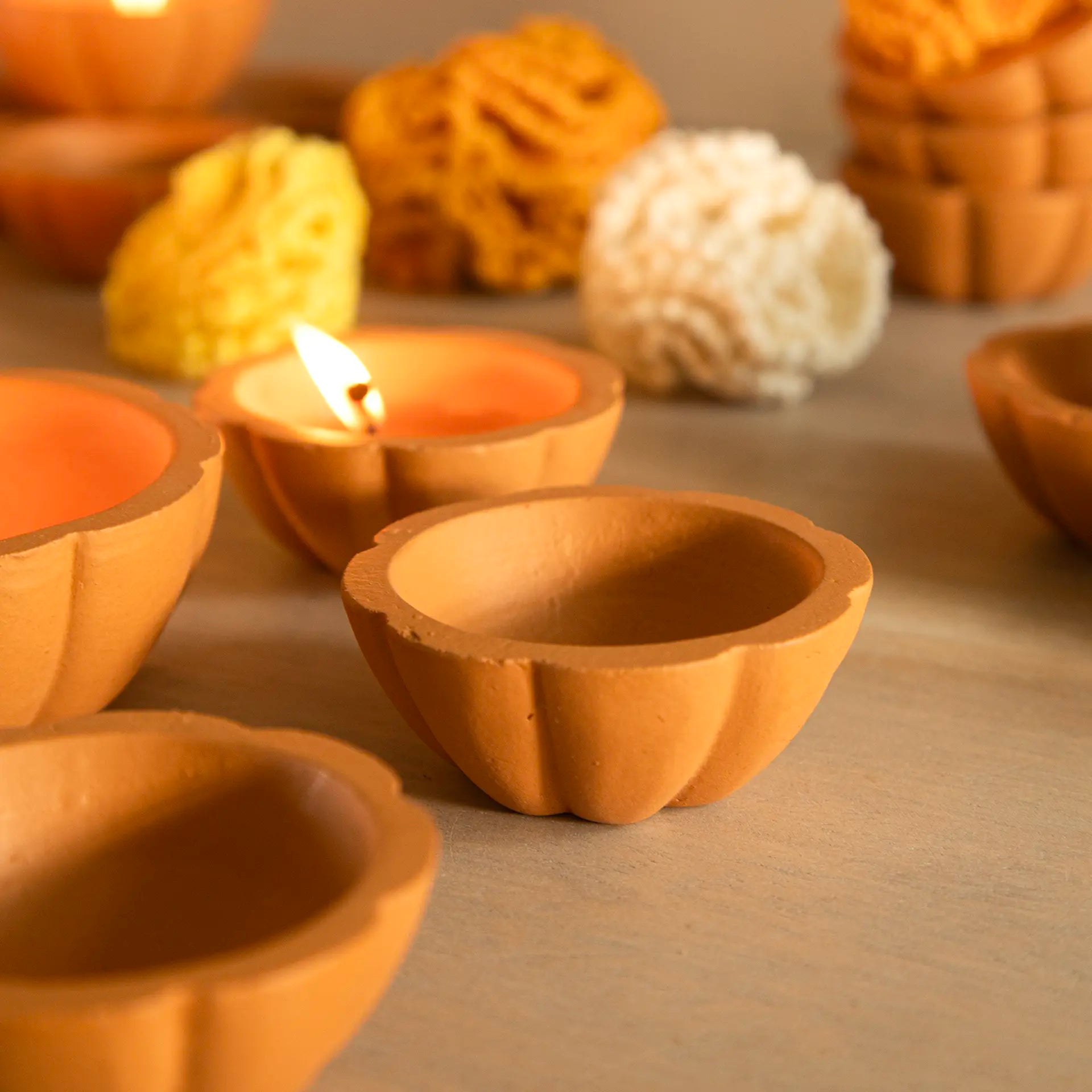 Aarambh Terracotta Diya - Set of 21