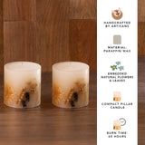 Winter Garden Botanical Candle - 4 Set of 2