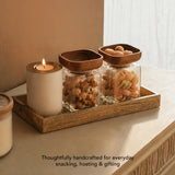 Square Glass Store & Serve Jar - Small Set of 2