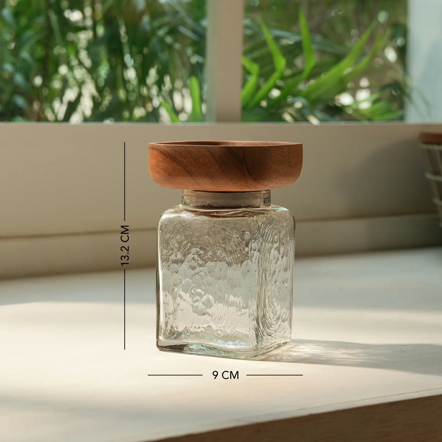 Square Glass Store & Serve Jar - Small Set of 2