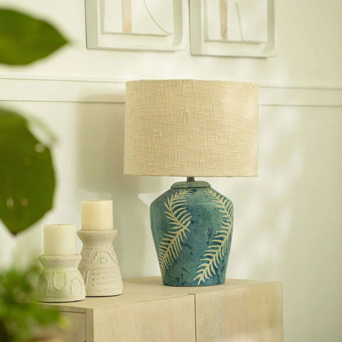 Aamay Terracotta Lamp With Shade
