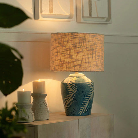 Aamay Terracotta Lamp With Shade