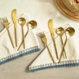 Aura Gold Cutlery Set of Four - Pack of 2