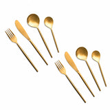 Aura Gold Cutlery Set of Four - Pack of 2