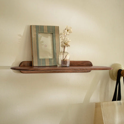 Slim Wooden Wall Shelf