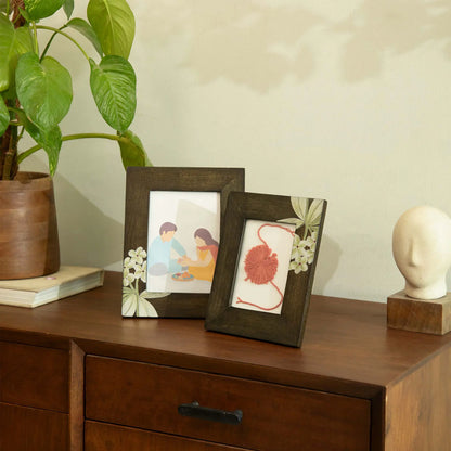 frangipani photo frame large