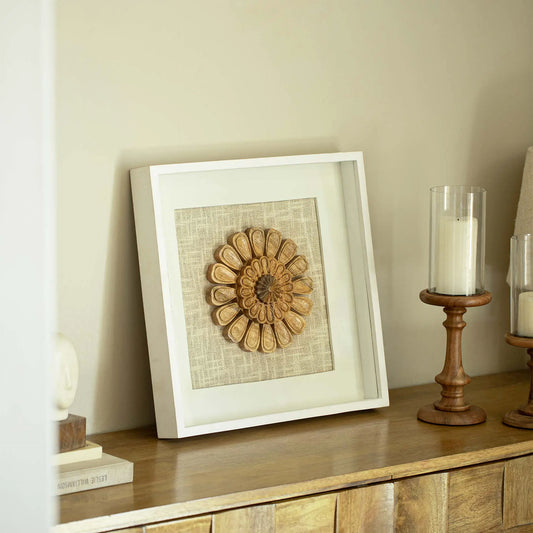 Izmil Carved Wooden Wall Panel 4