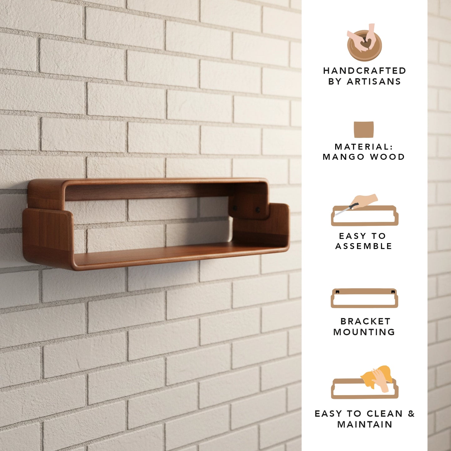 Boxy Beige Ready To Assemble Shelf