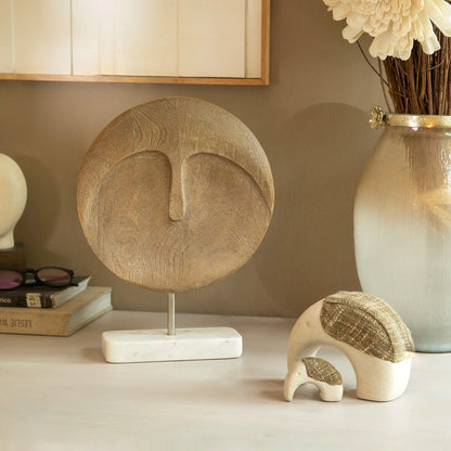 Expressions Wood Marble Sculpture - 1