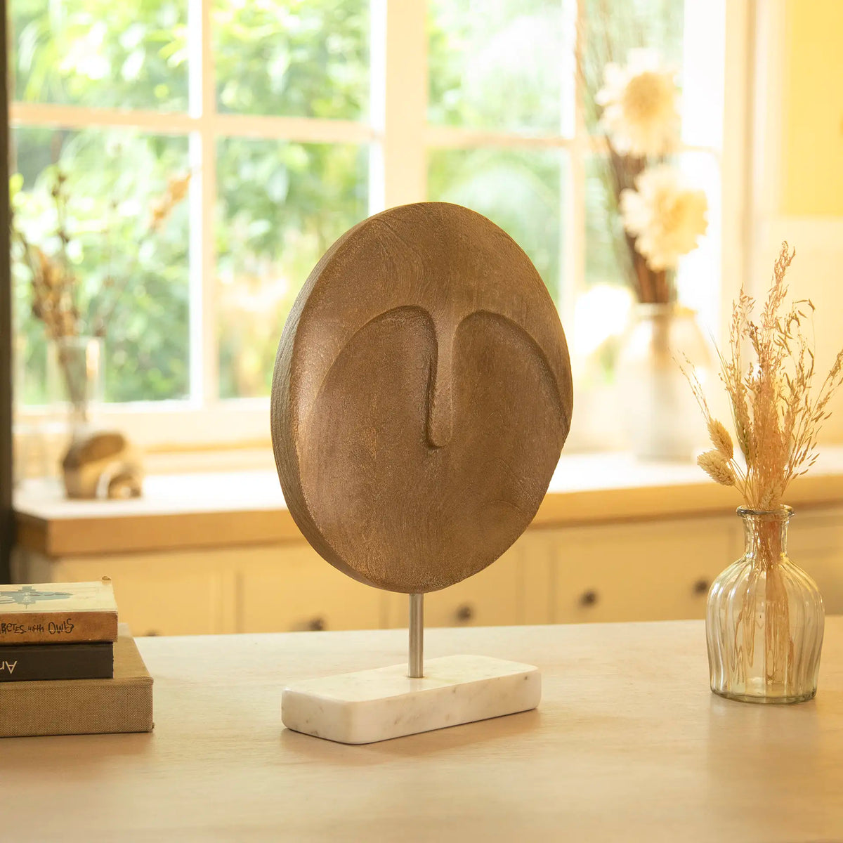 Expressions Wood Marble Sculpture - 1