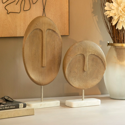 Expressions Wood Marble Sculpture - 1