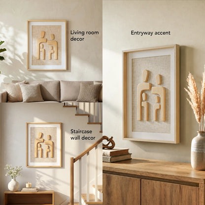 Family Portrait Wooden Wall Panel