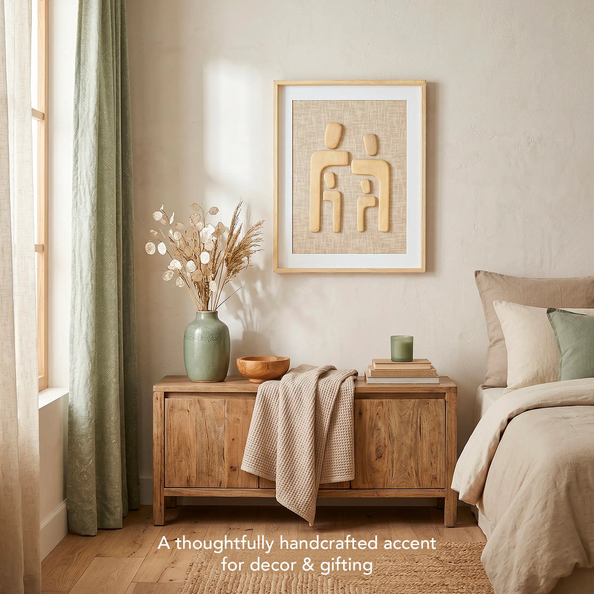 Family Portrait Wooden Wall Panel