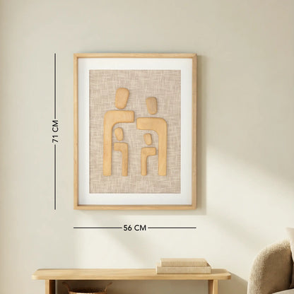 Family Portrait Wooden Wall Panel