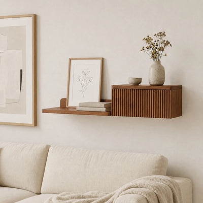 Cubette Wooden Wall Shelf