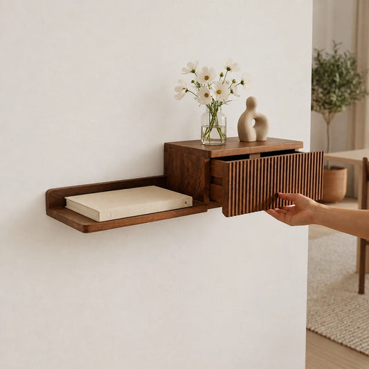 Cubette Wooden Wall Shelf