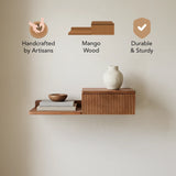 Cubette Wooden Wall Shelf