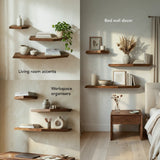 Sculpt Wooden Shelf - Set of 3