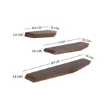 Sculpt Wooden Shelf - Set of 3