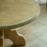 Centrum coffee table with metal and glass