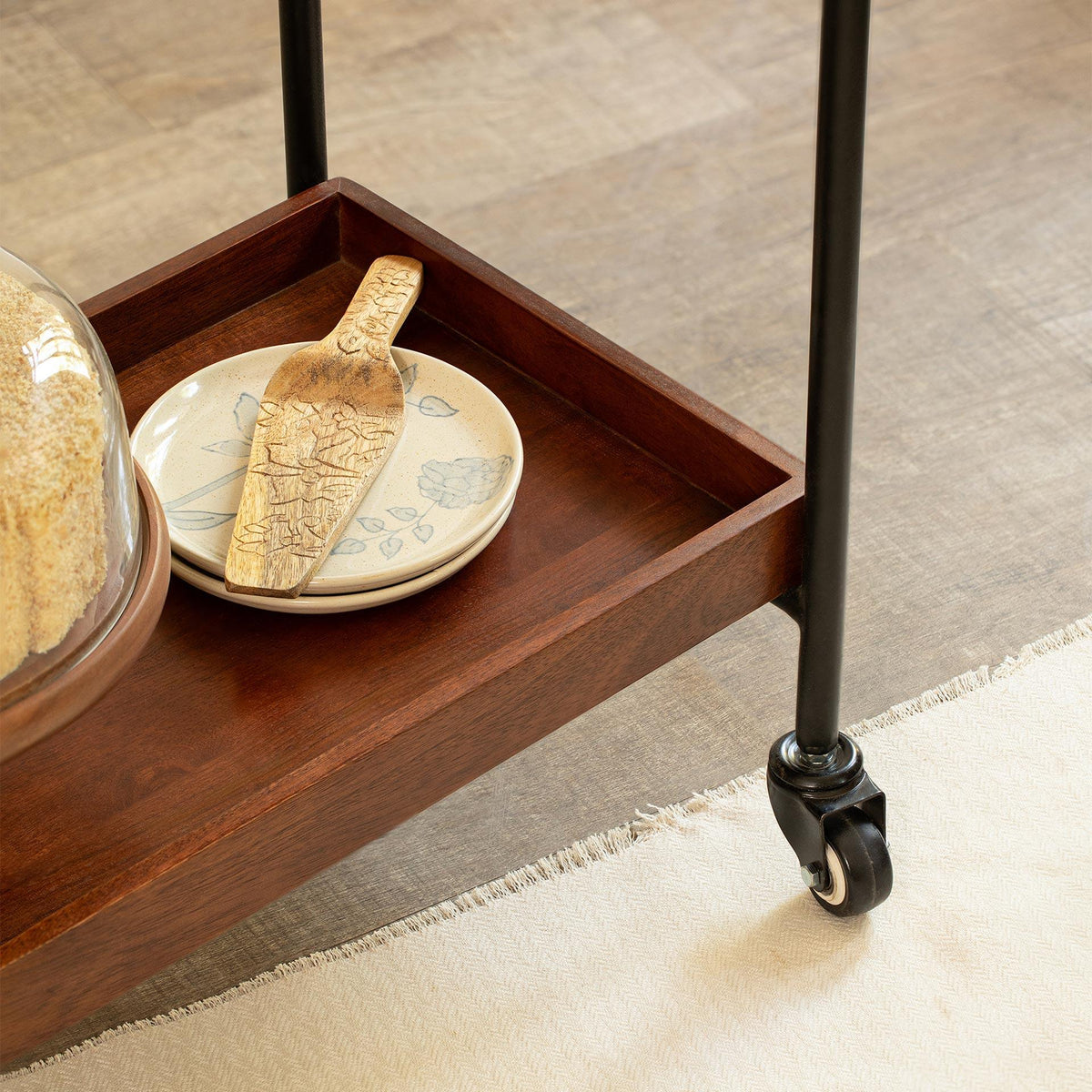 Wooden and Metal Trolly - ellementry