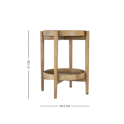 West Village Side Table- with 2 Removable Round Trays
