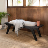 Monochrome Upholstered Bench