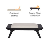 Monochrome Upholstered Bench